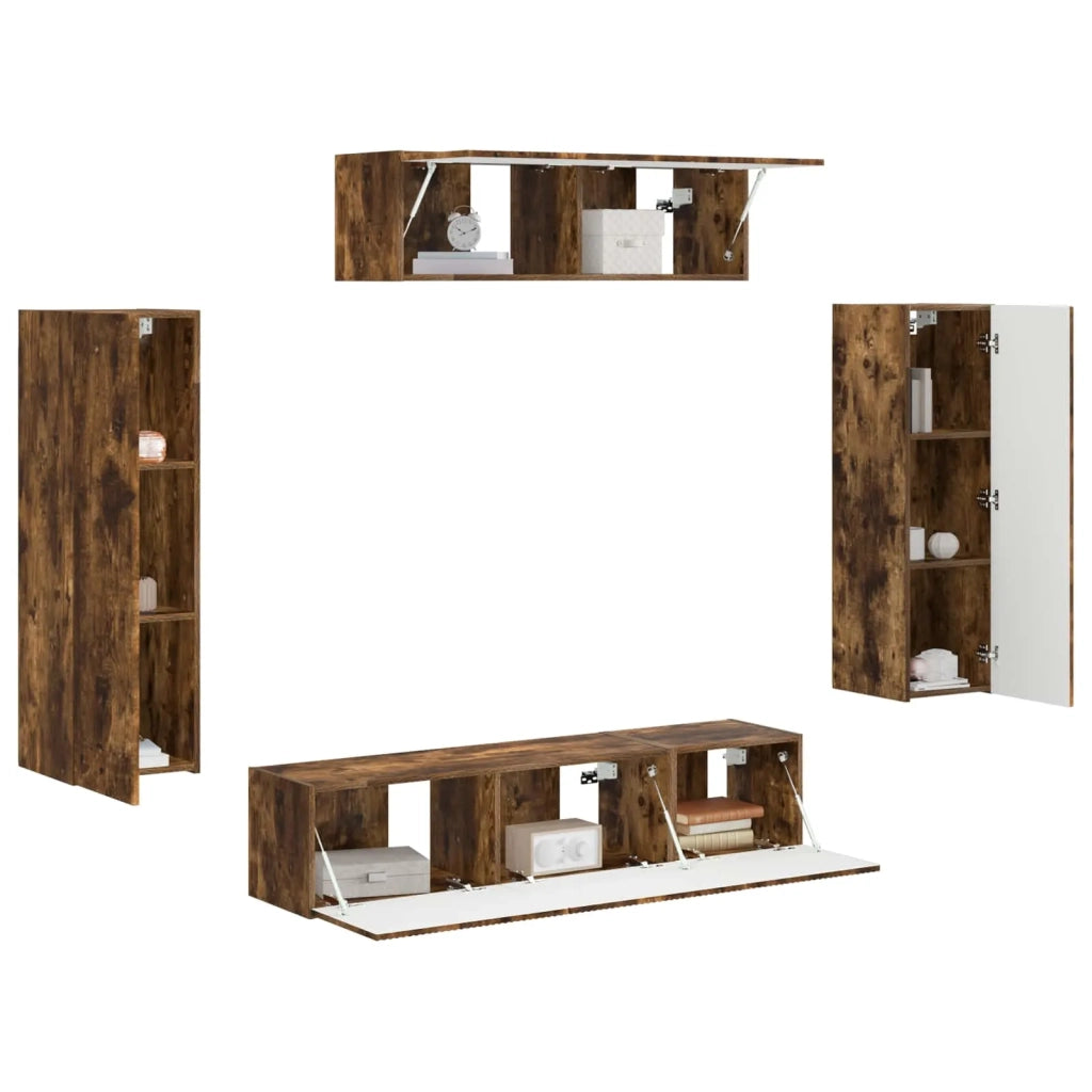 Mobile TV 5 pcs Rovere fumé 3409173