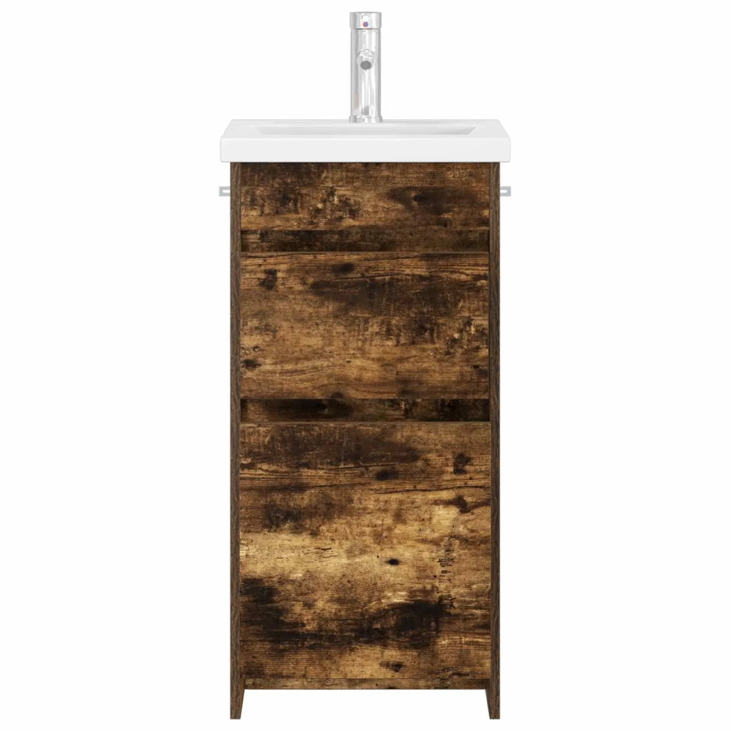 Mobile da bagno con lavabo Rovere Fumo 42 x 40 x 84,5 cm 890724