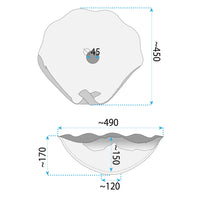 Lavabo Da Appoggio In Ceramica Rea Hm-22 Handmade Art