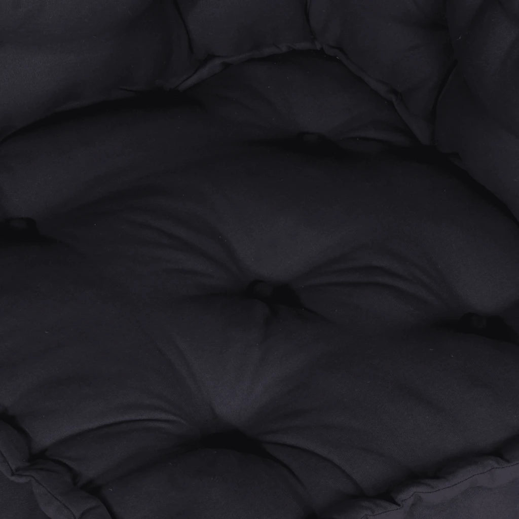 Divano Modulare a 2 Posti-Sofa Modulare-Divanetto Antracite 140x70x36 in Tessuto
