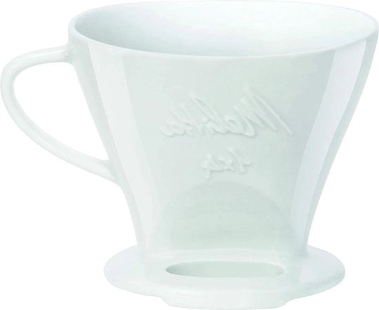Filtro per caffè in porcellana, dimensione 1x4 cm, bianco