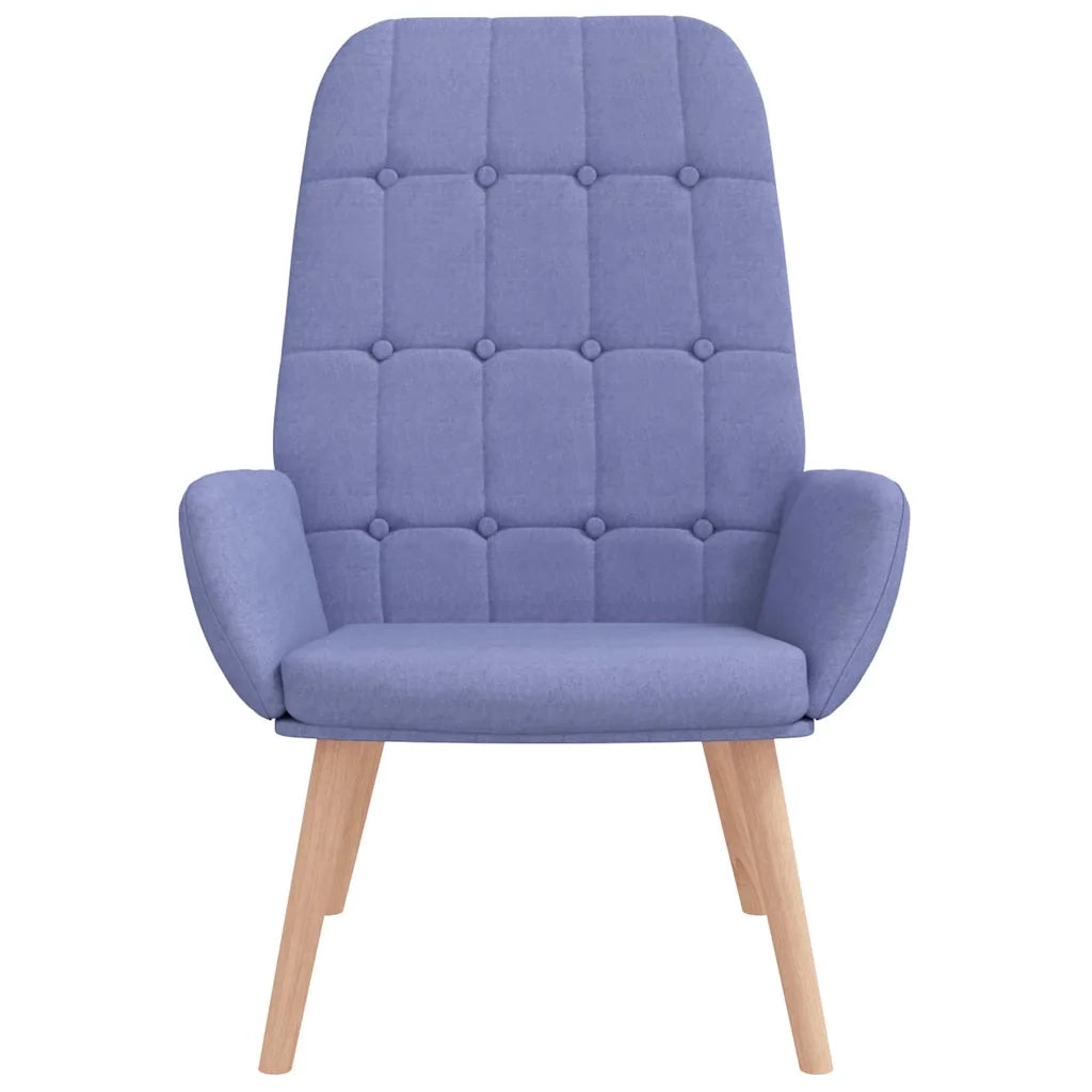 vidaXL Sedia Relax Blu Jeans in Tessuto