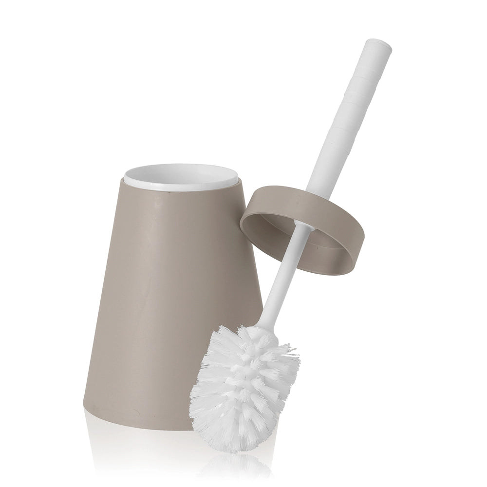Portascopino wc conico in Plastica tortora da appoggio