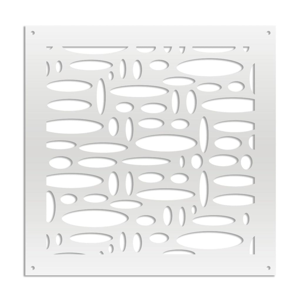 FLASHPOINT - Pannello in PVC traforato - Parasole Colore: bianco, Misura: 98x98 cm