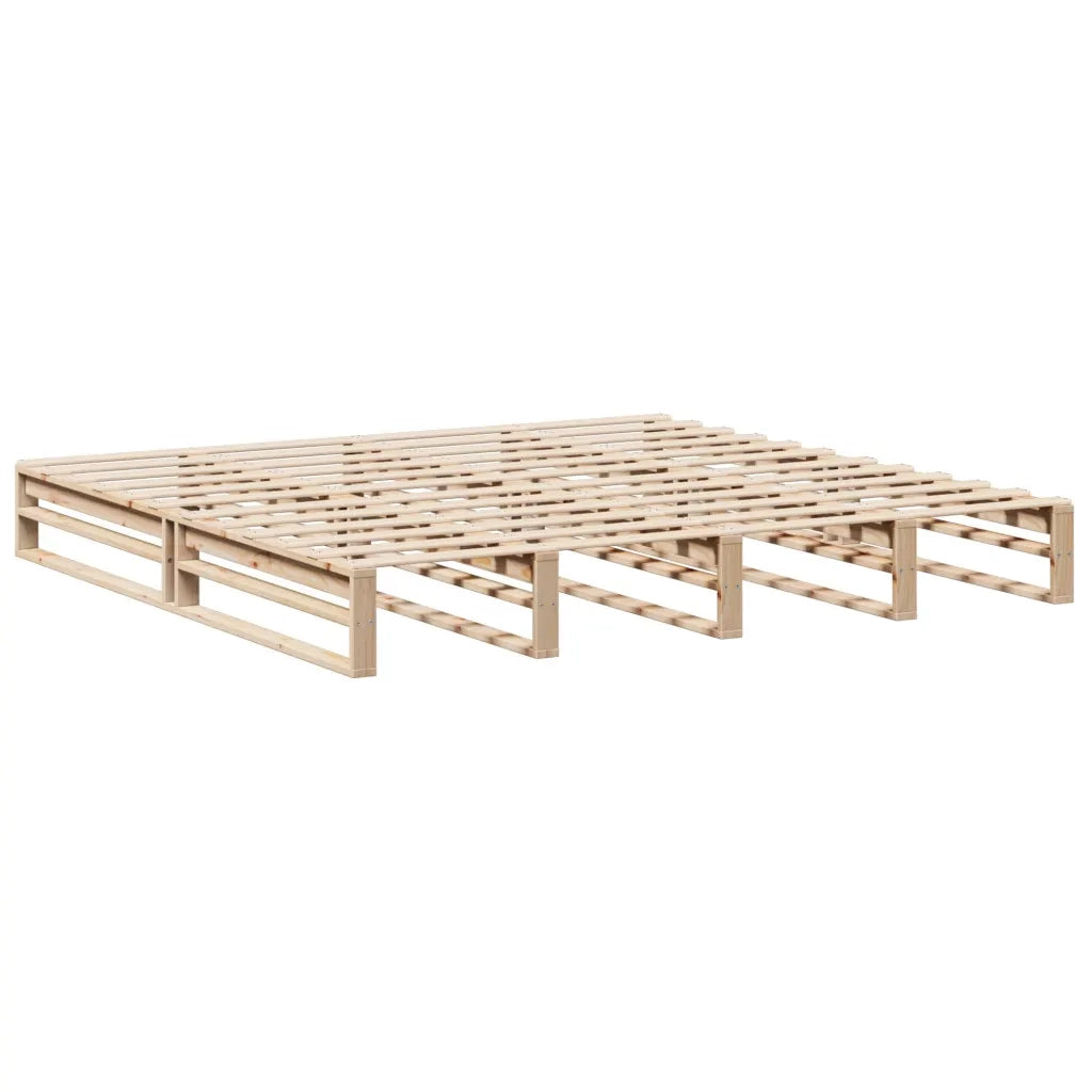 Letto senza Materasso 180x200 cm in Legno Massello di Pino