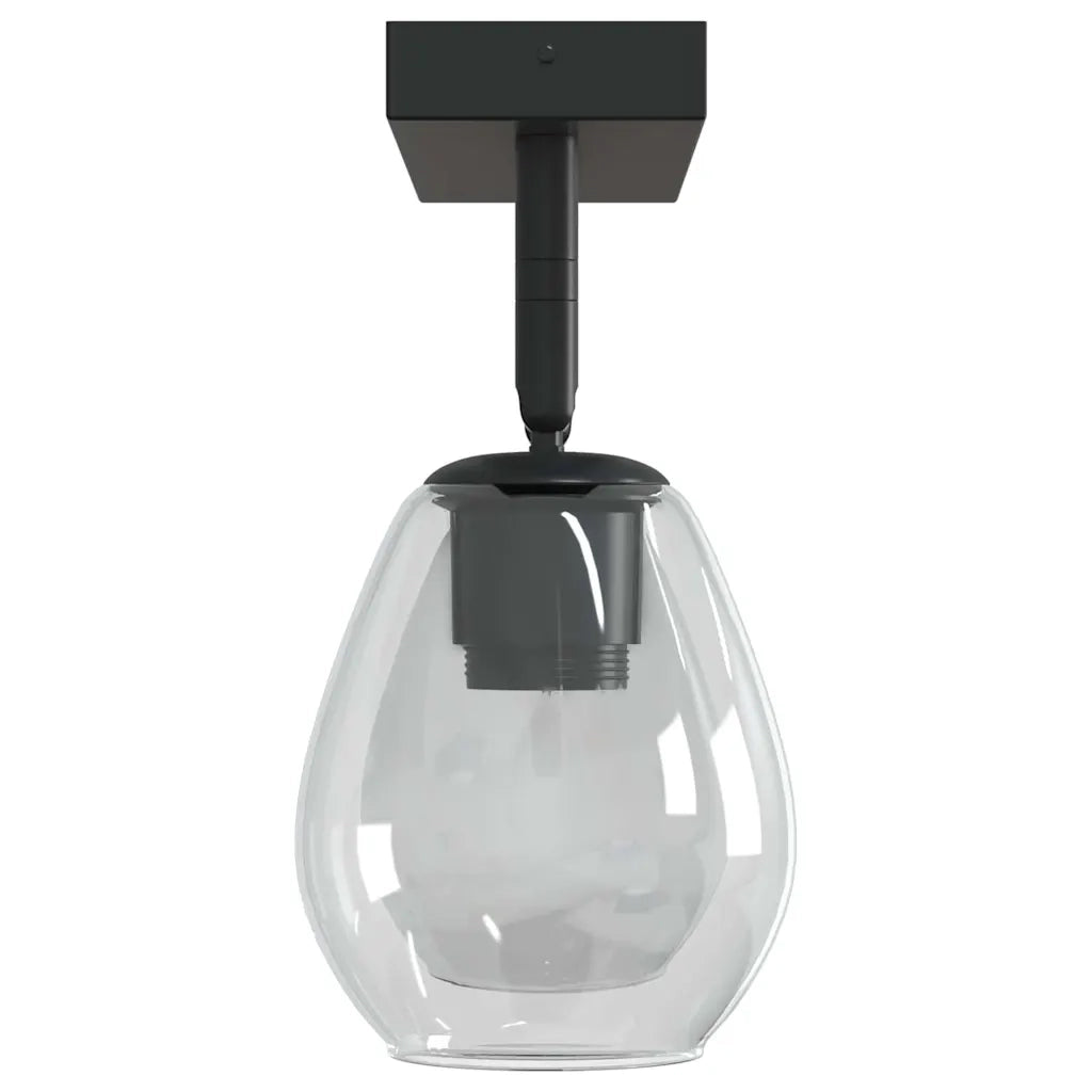 Faretto da soffitto Nero 33 x 13 x 26 cm Vetro e Metallo CFW2471115