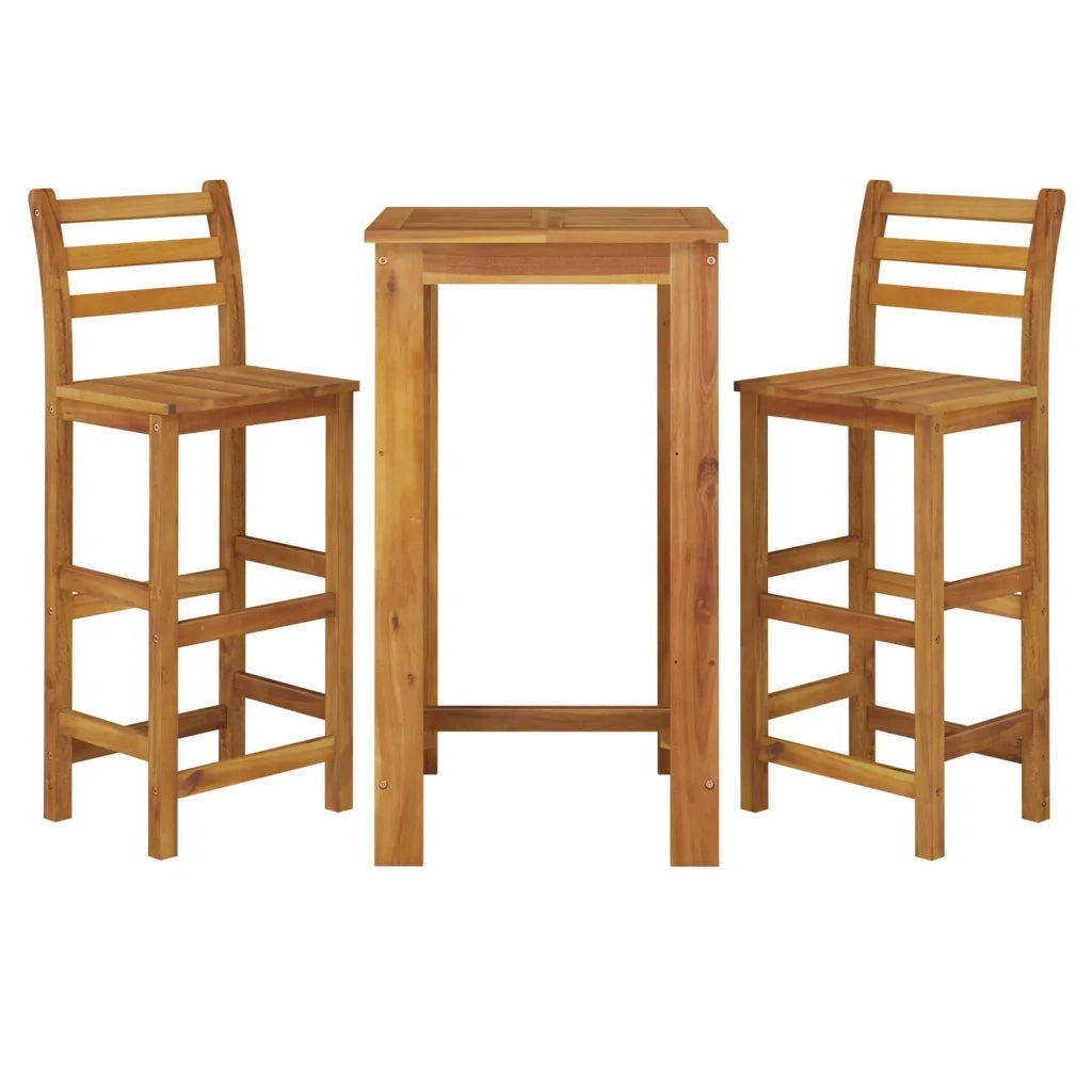 Set da Bar da Giardino 3 pz in Legno Massello di Acacia 3154390