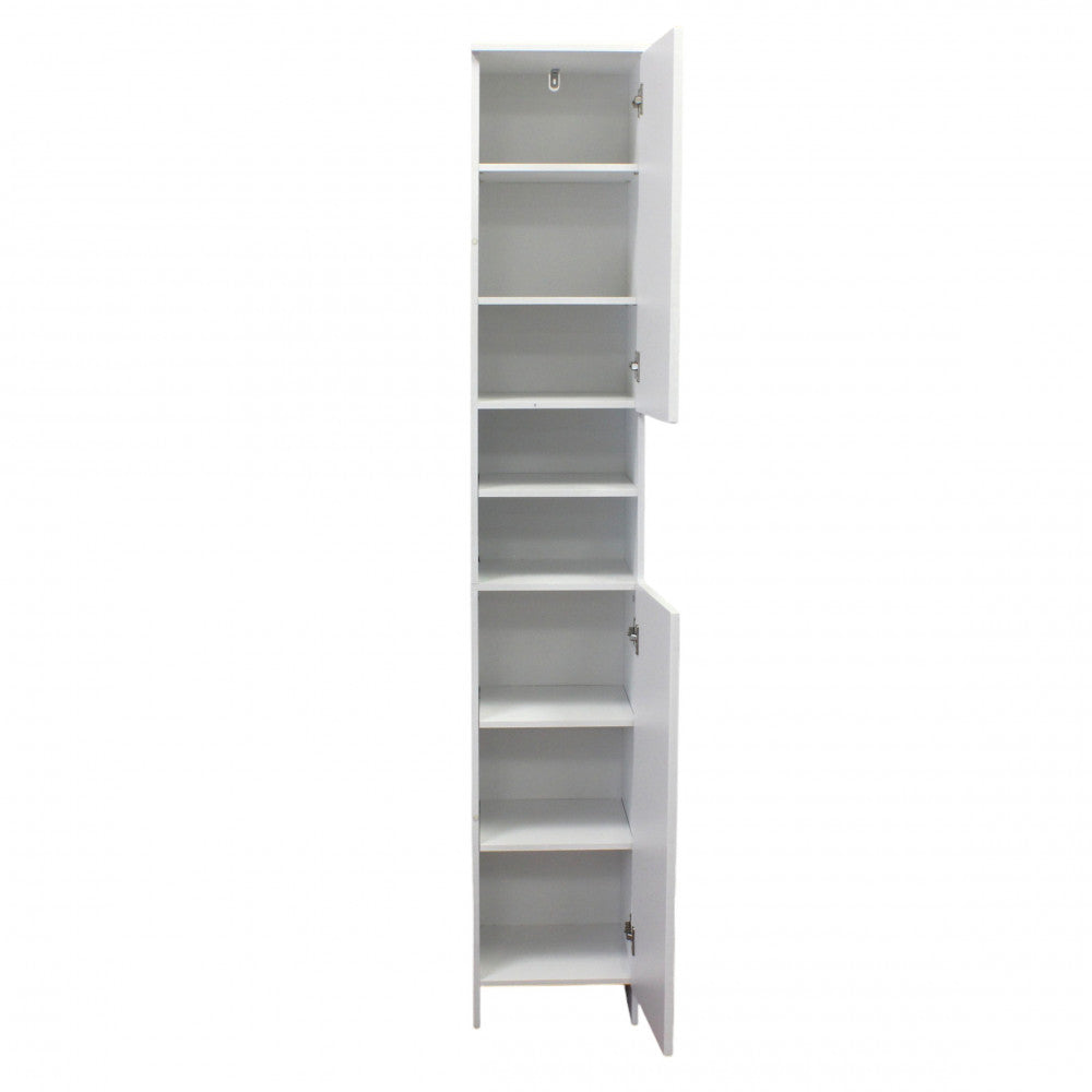 Mobile Bagno 28.5X28X173 Cm Legno-Acciaio