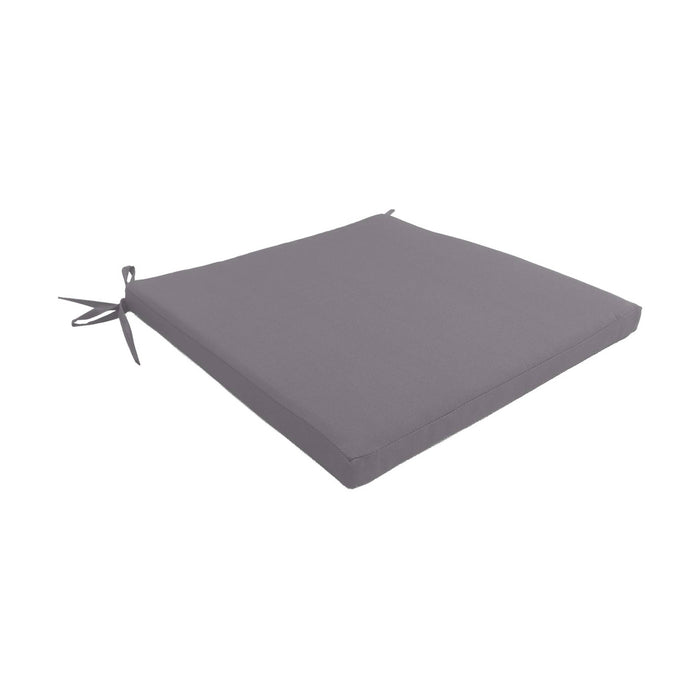 Set 4 cuscini per sedia da giardino, grigio