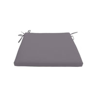 Set 4 cuscini per sedia da giardino, grigio