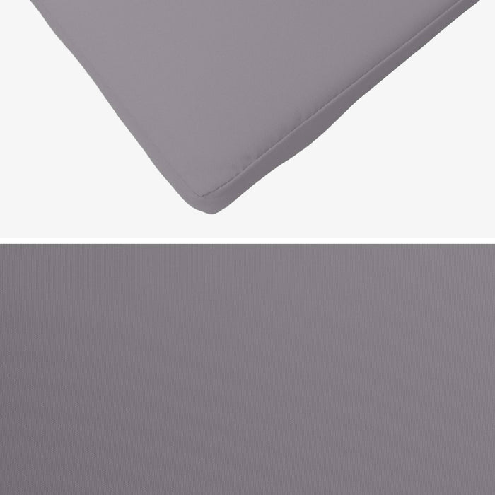 Set 4 cuscini per sedia da giardino, grigio