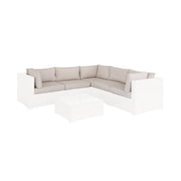 Copri cuscini per salotto da giardino, beige