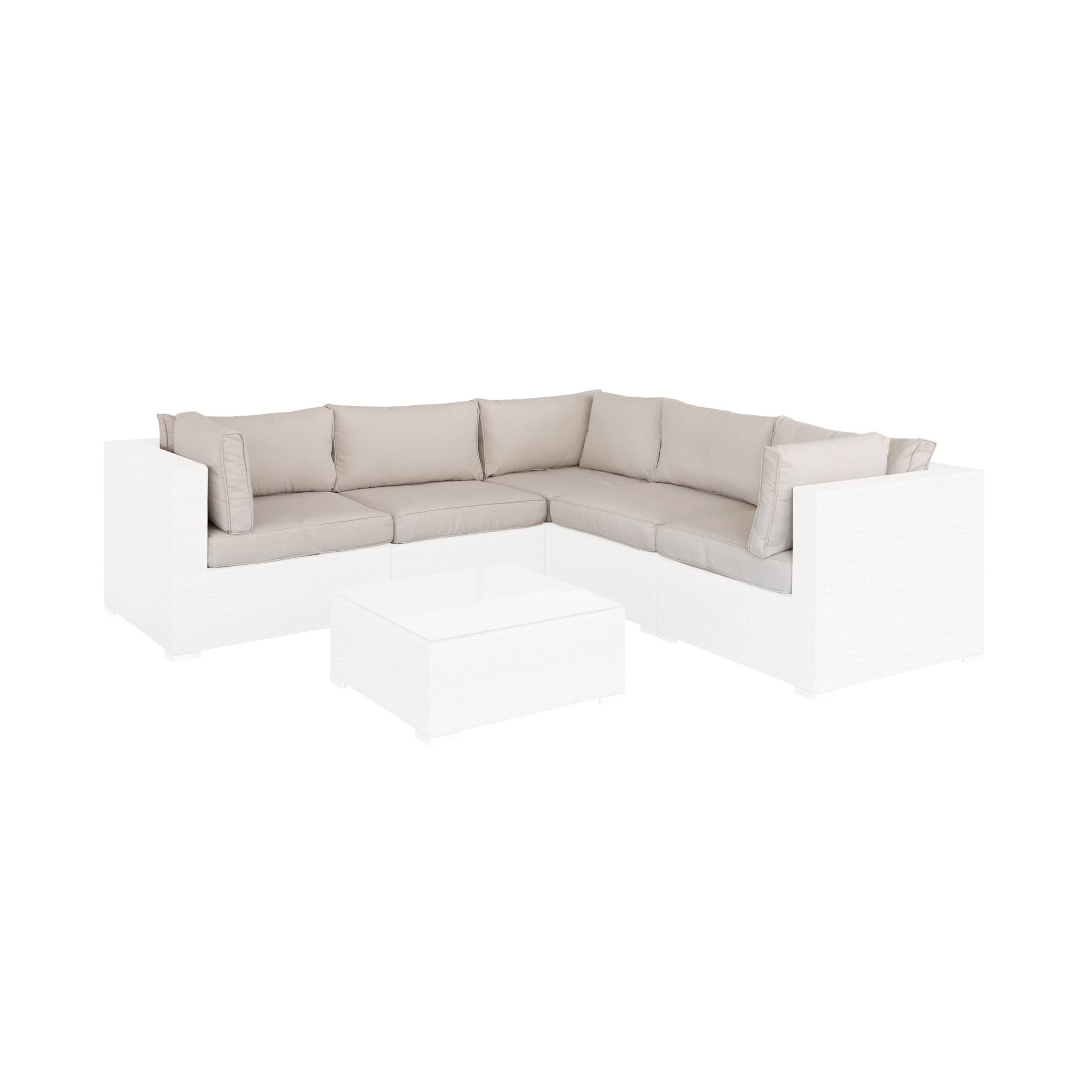 Copri cuscini per salotto da giardino, beige