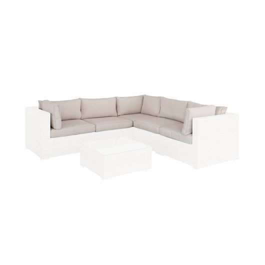 Copri cuscini per salotto da giardino, beige