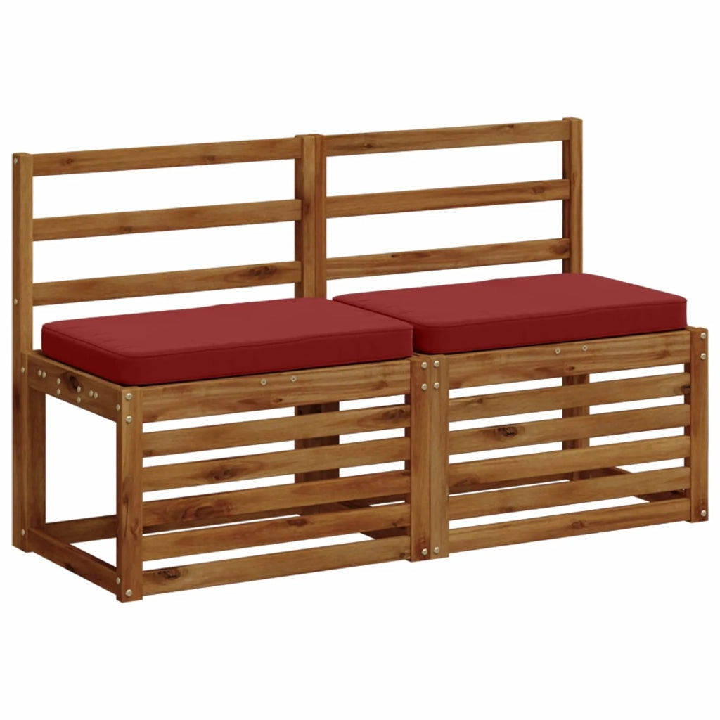 Cuscino per Panchina a 1 Pezzo VUGHT 100% Poliestere Rosso Vino 951050