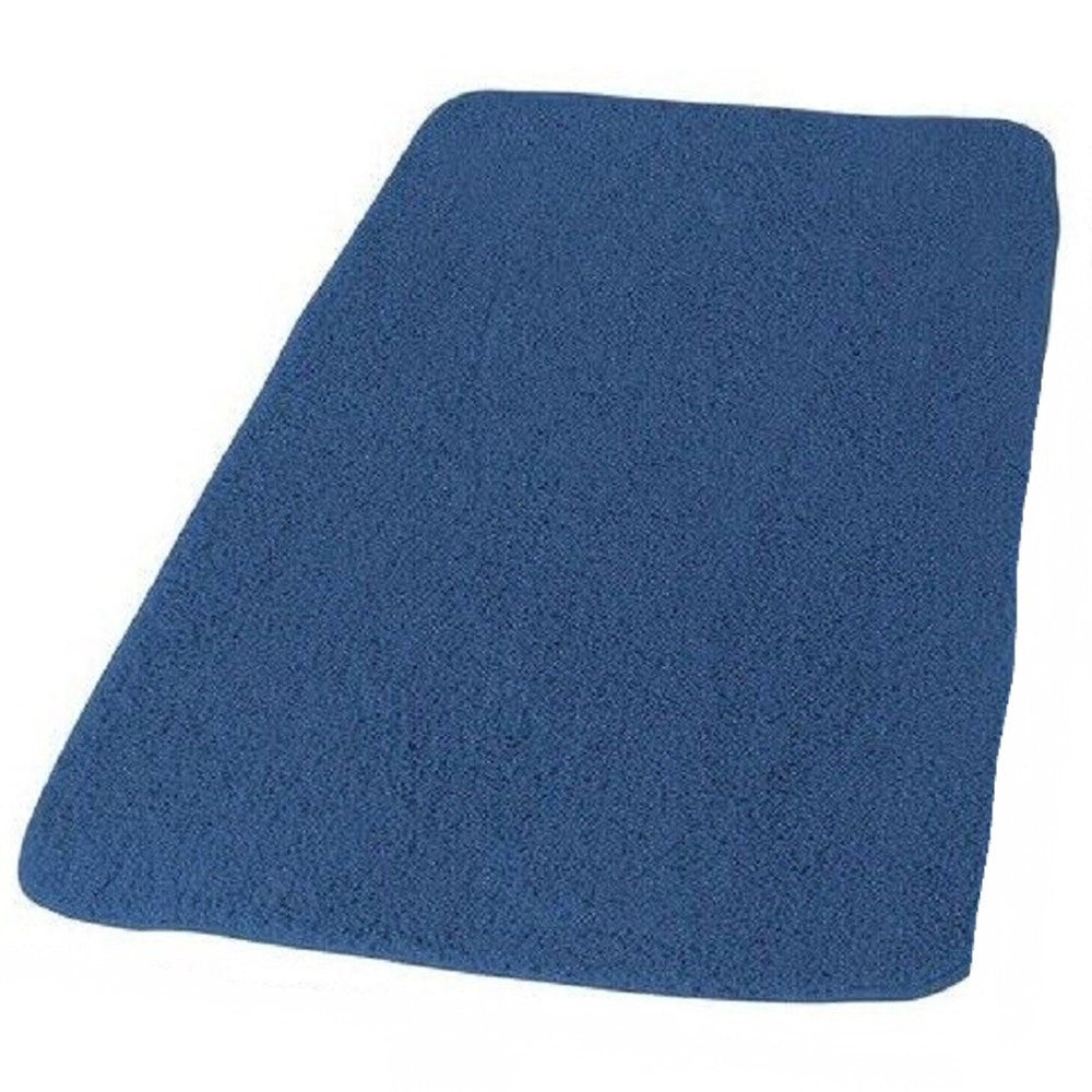 Trade Shop - Tappeto Tappetino In Tessuto Per Arredo Bagno Casa 45 X 75 Cm Colore Blu 69906 -