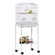 Gabbia per Uccelli con Ruote ¨C zephmum ¨C Bianco 46.5x36x124 cm