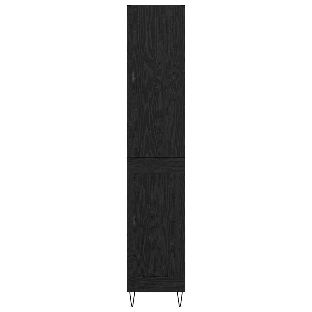 Credenza Rovere Nero 34,5 x 34 x 90 cm Legno multistrato 3402733