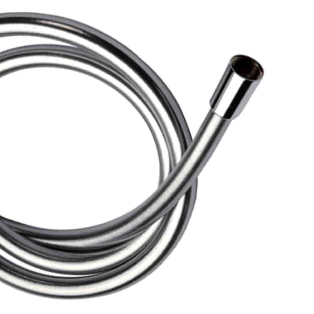 Flessibile per doccia retinato metallizzato in pvc atossico 120 cm