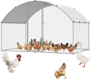 Recinzione metallica per polli con gabbia e copertura impermeabile - 2,0 x 3,0 x 2,0 m - Recinti per polli, anatre e conigli