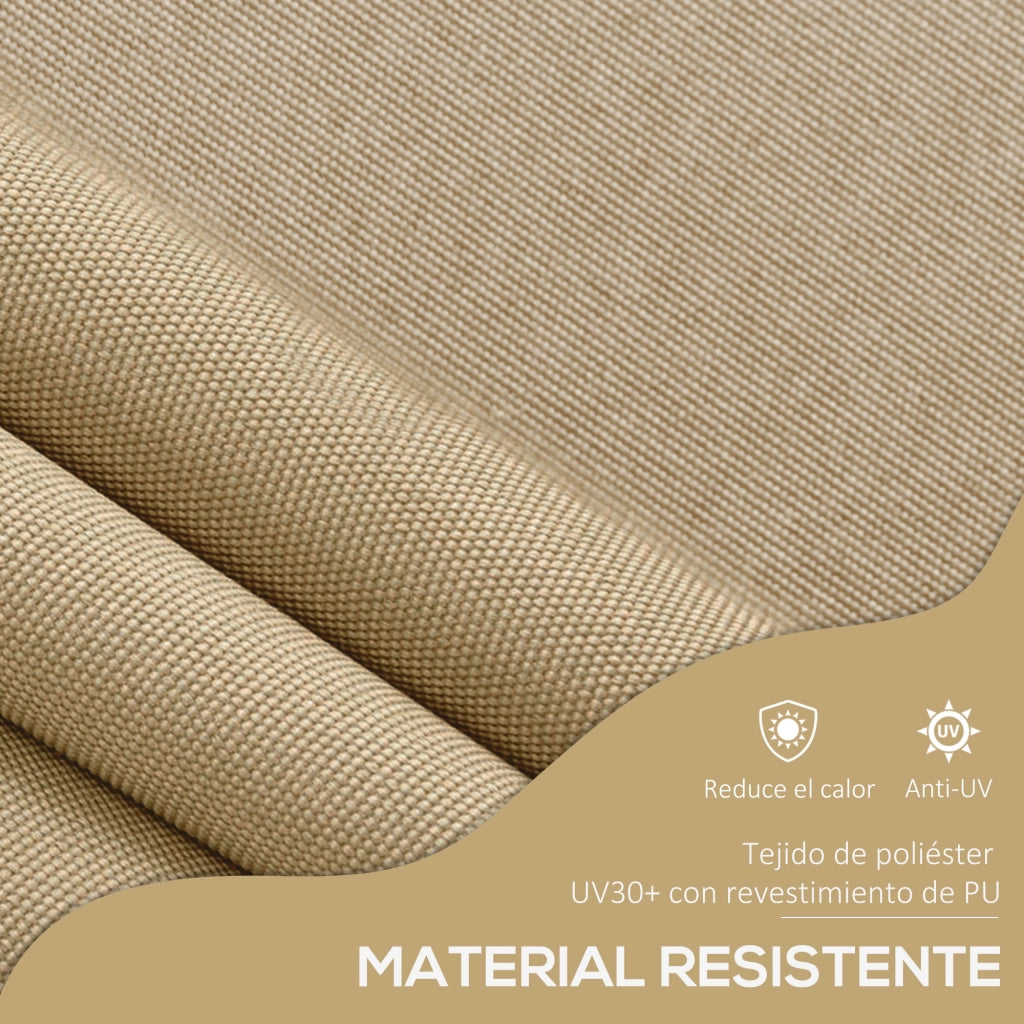 Tenda da Sole Retrattile Manuale con Manovella ¨C Xylo ¨C Beige 300x120x210-300 cm Impermeabile Anti-UV