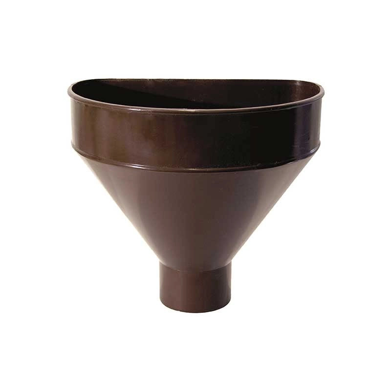 Raccoglitore monolitico in pvc per pluviali : Colore - Marrone, Diametro - 100