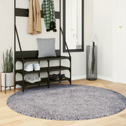 Tappeto Shaggy PAMPLONA a Pelo Lungo Moderno Blu Ã˜ 200 cm