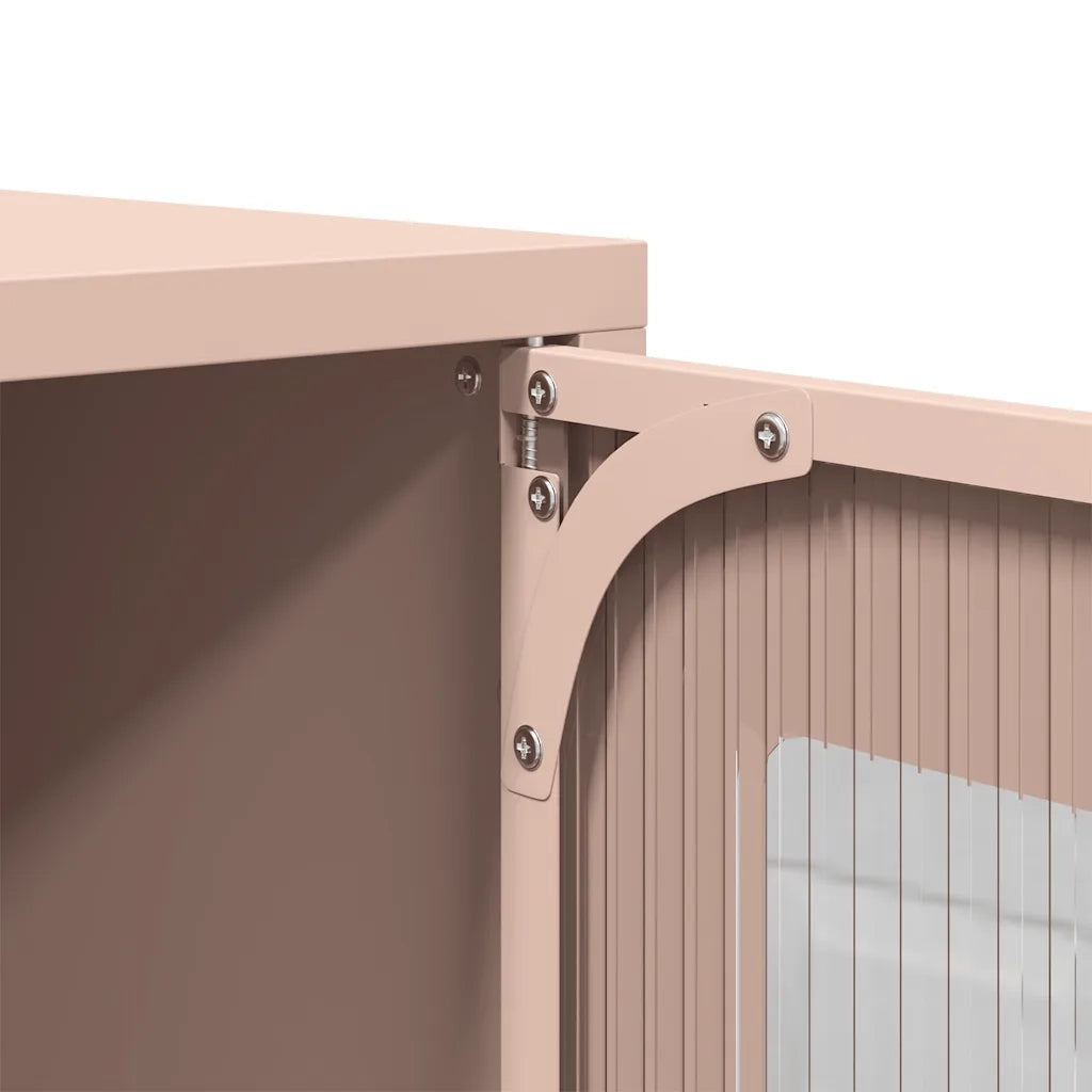 Mobile TV Rosa 100,5x39x60,5 cm in Acciaio 853381