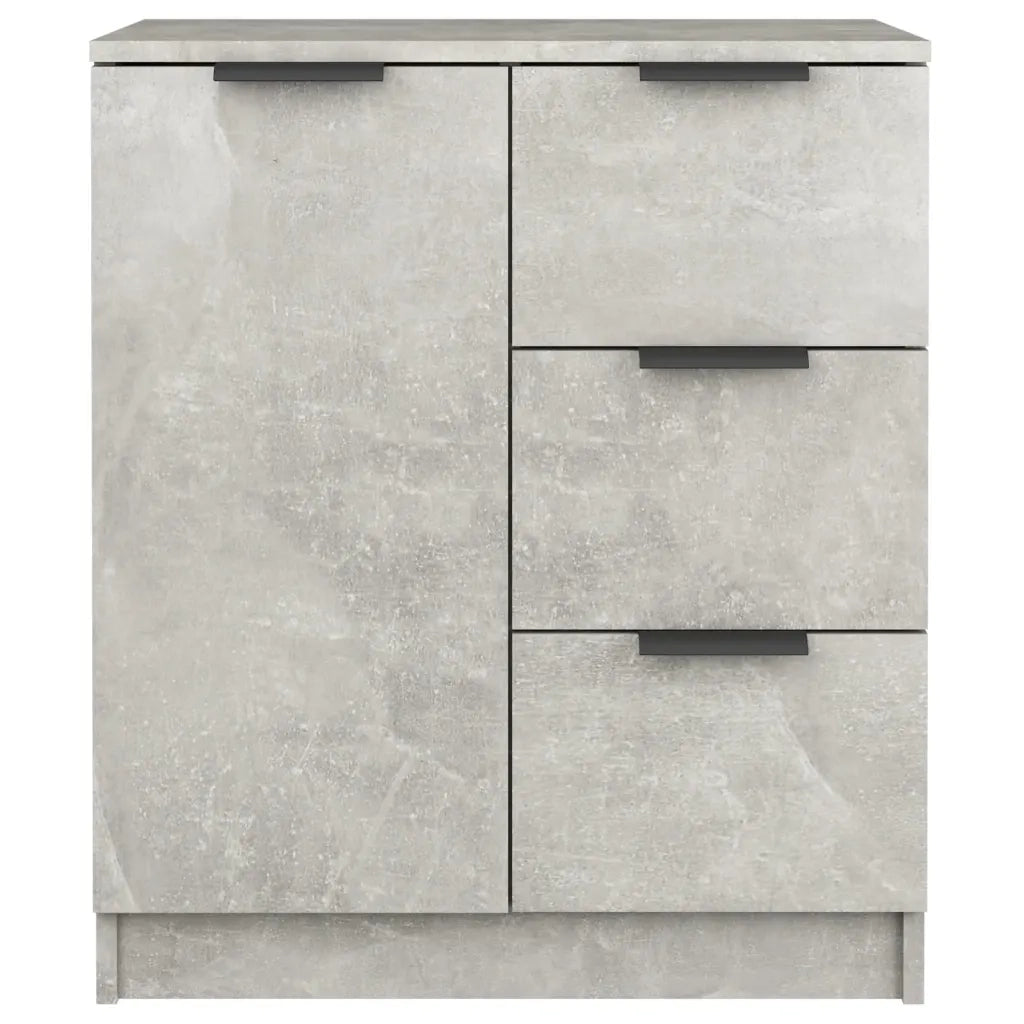 Credenze 2 pz | Madia | Buffet da pranzo | Armadio da pranzo Grigio Cemento 60x30x70 cm in Legno Multistrato