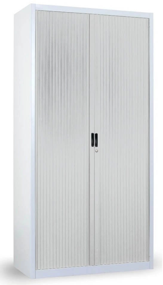 Armadio metallico a serrandina per archivio documenti cm. 100x47x200h