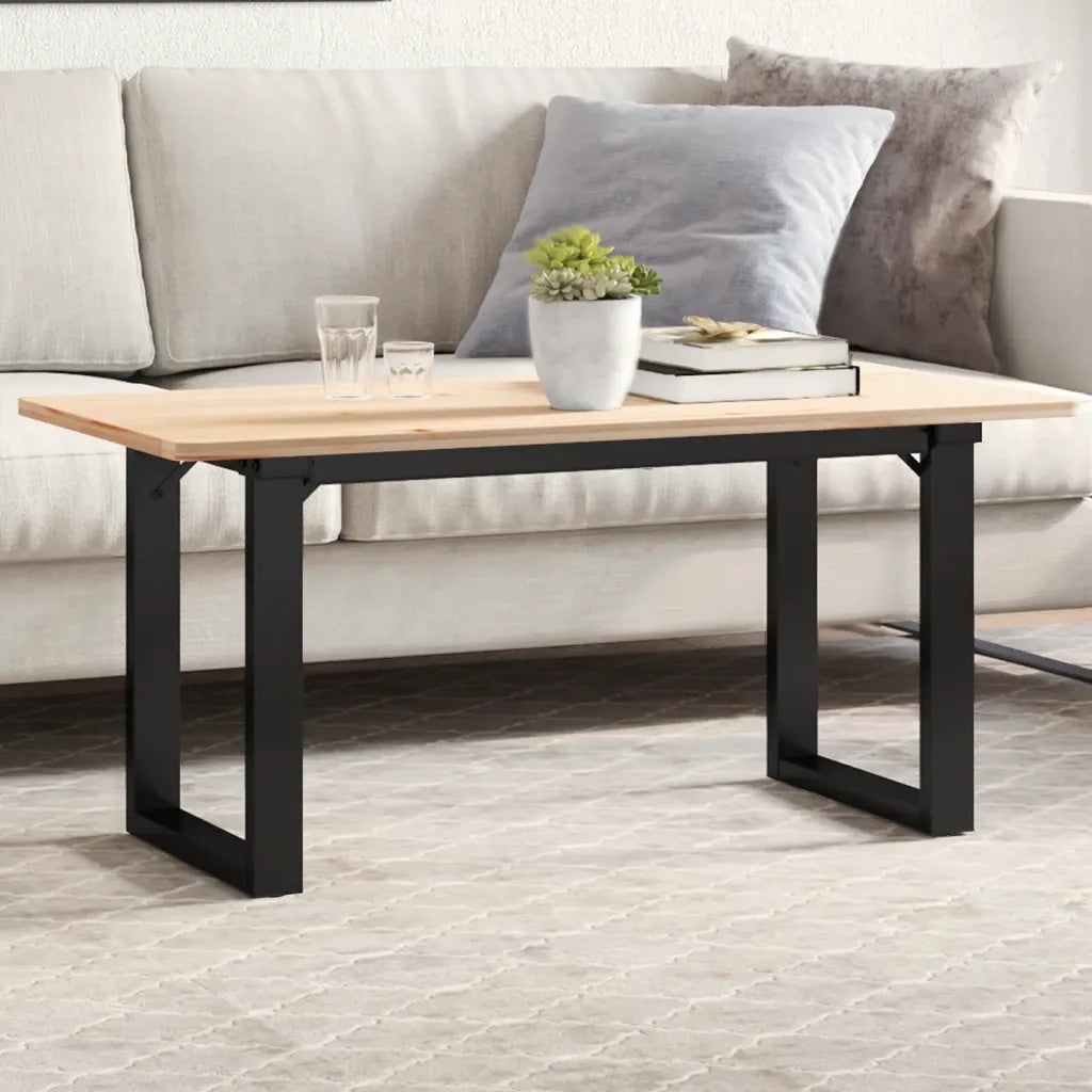 Telaio Gambe a O per Tavolino da Salotto-Gamba per Tavolo 90x30x43 cm in Acciaio