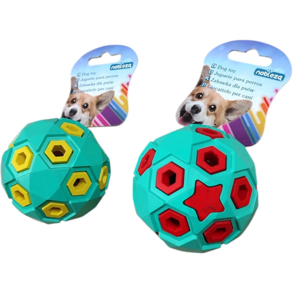 GIOCO PER CANE PALLINA IN GOMMA CAVITA'A STELLE