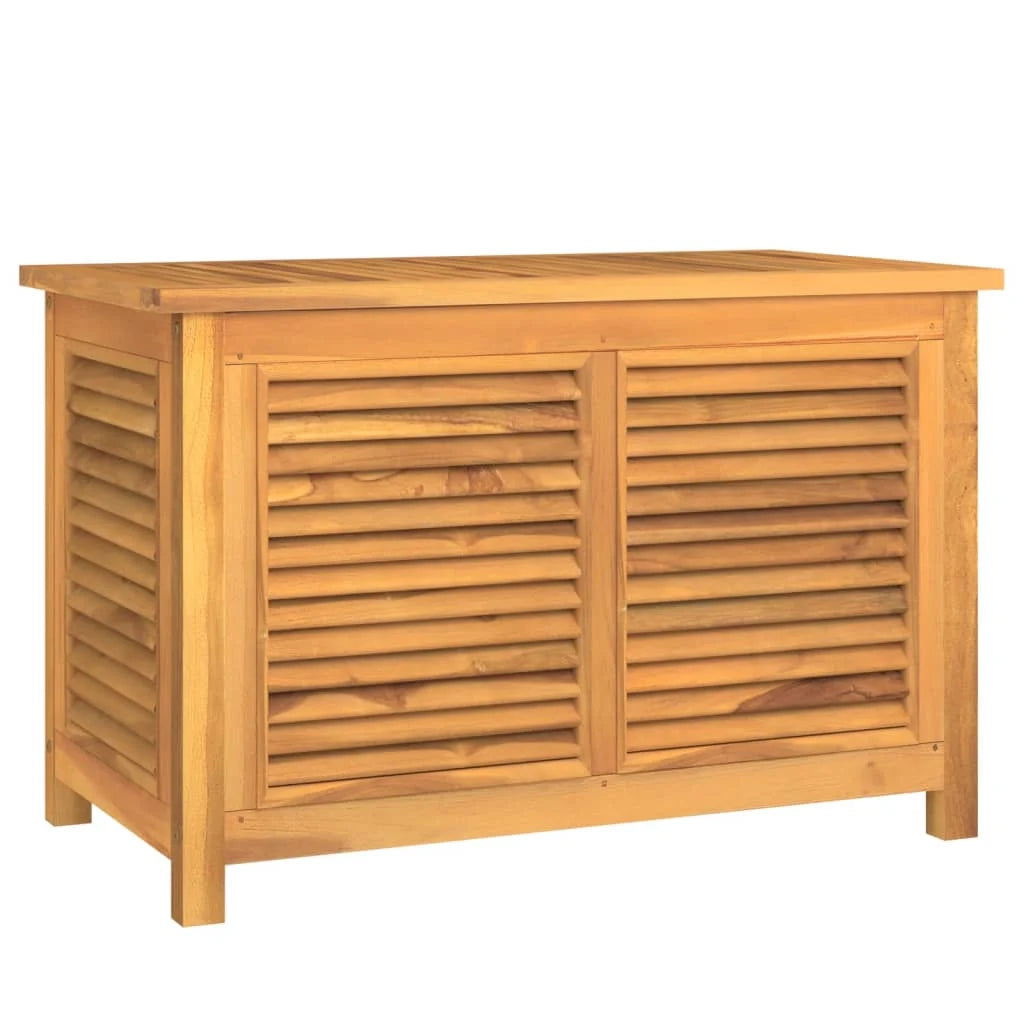 Cassetta portaoggetti e borsa per mobili da giardino 90 x 50 x 58 cm in legno massello di teak 02_0013075