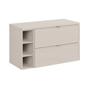 Set da bagno BRAZZA: mobile sottolavabo 100cm con nicchie a vista + piano per lavabo colore cachemire