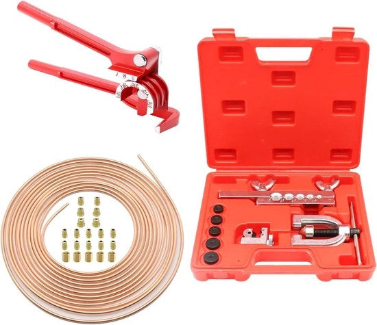 Kit di accessori per l'ampliamento e la regolazione delle linee di freno, 180 gradi di sterzatura, 7,62m 4,75mm linea di freno + 16 connettori + 5 connettori. Ottimale per i sistemi di frenatura idraulica.