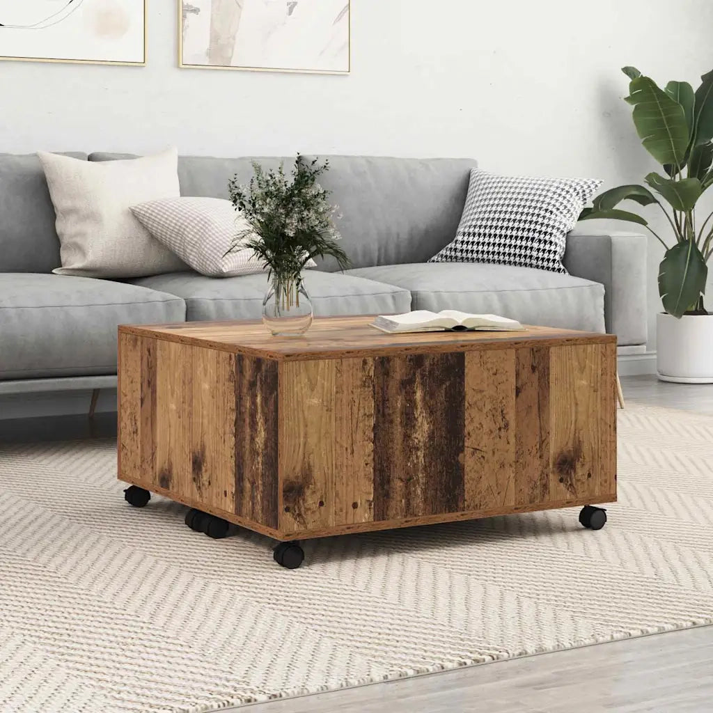 vidaXL Tavolino da salotto Legno Antico 75 x 75 x 38 cm