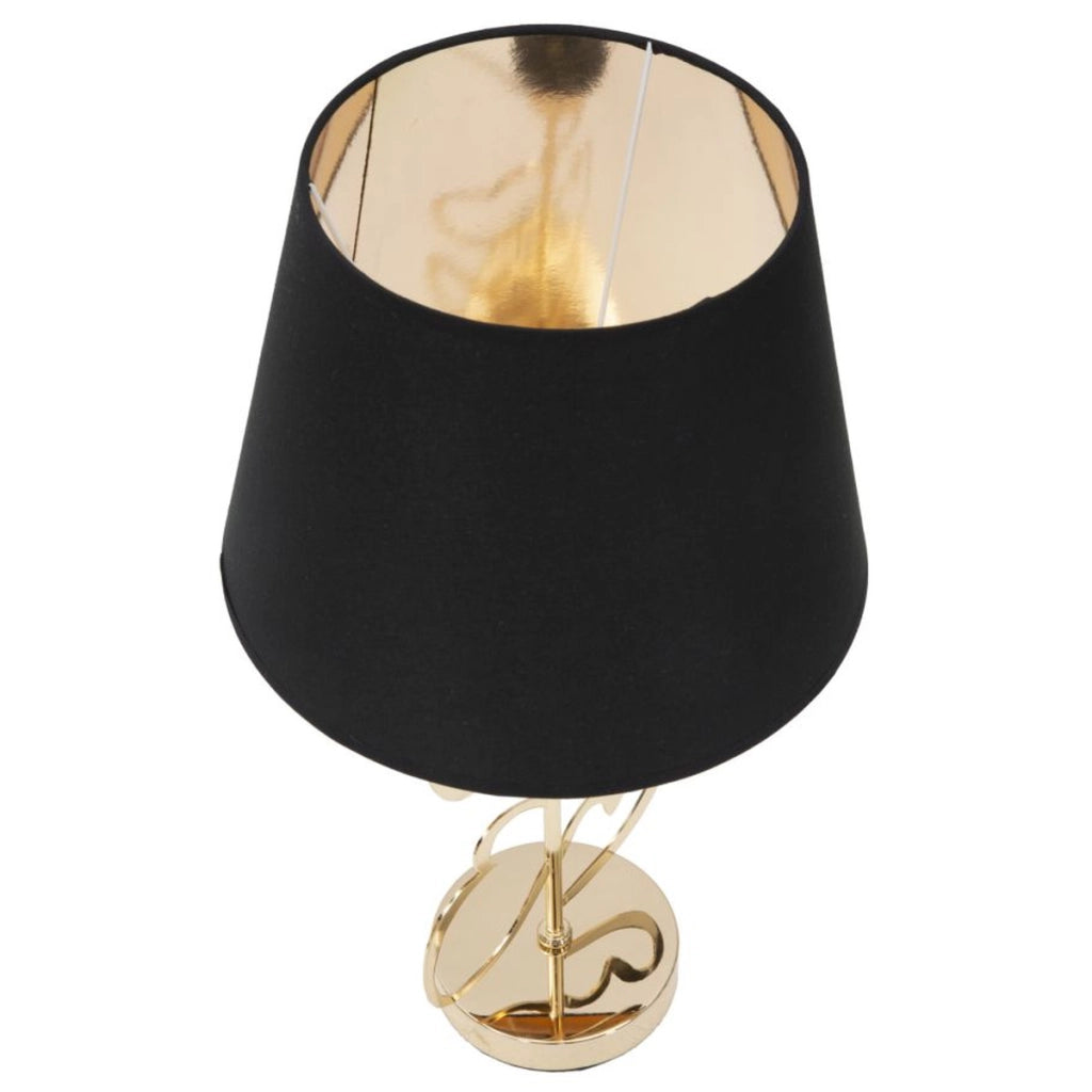 Lampada da Tavolo VKH126, Nero, Metallo, 30x30x54,5 cm