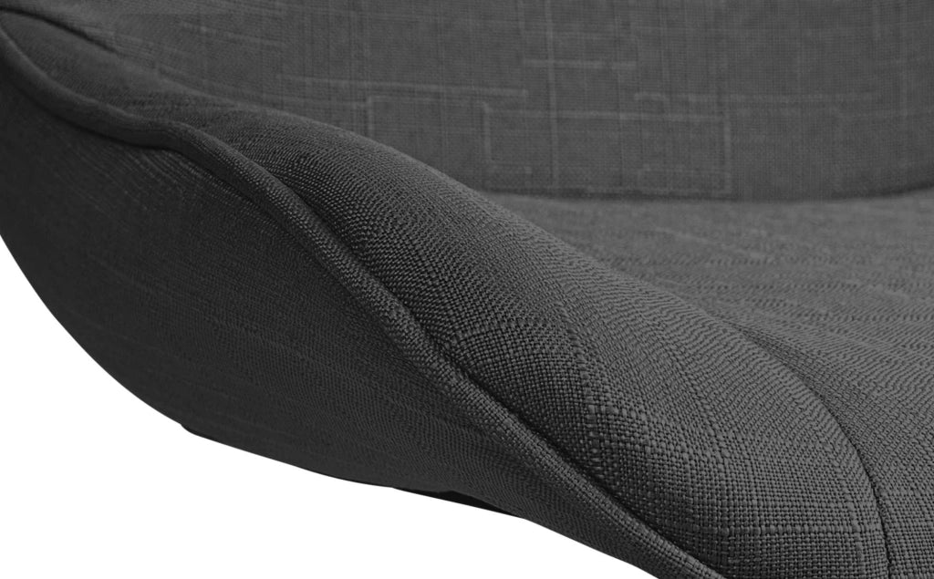 Barhocker Vonore Stoff schwarz