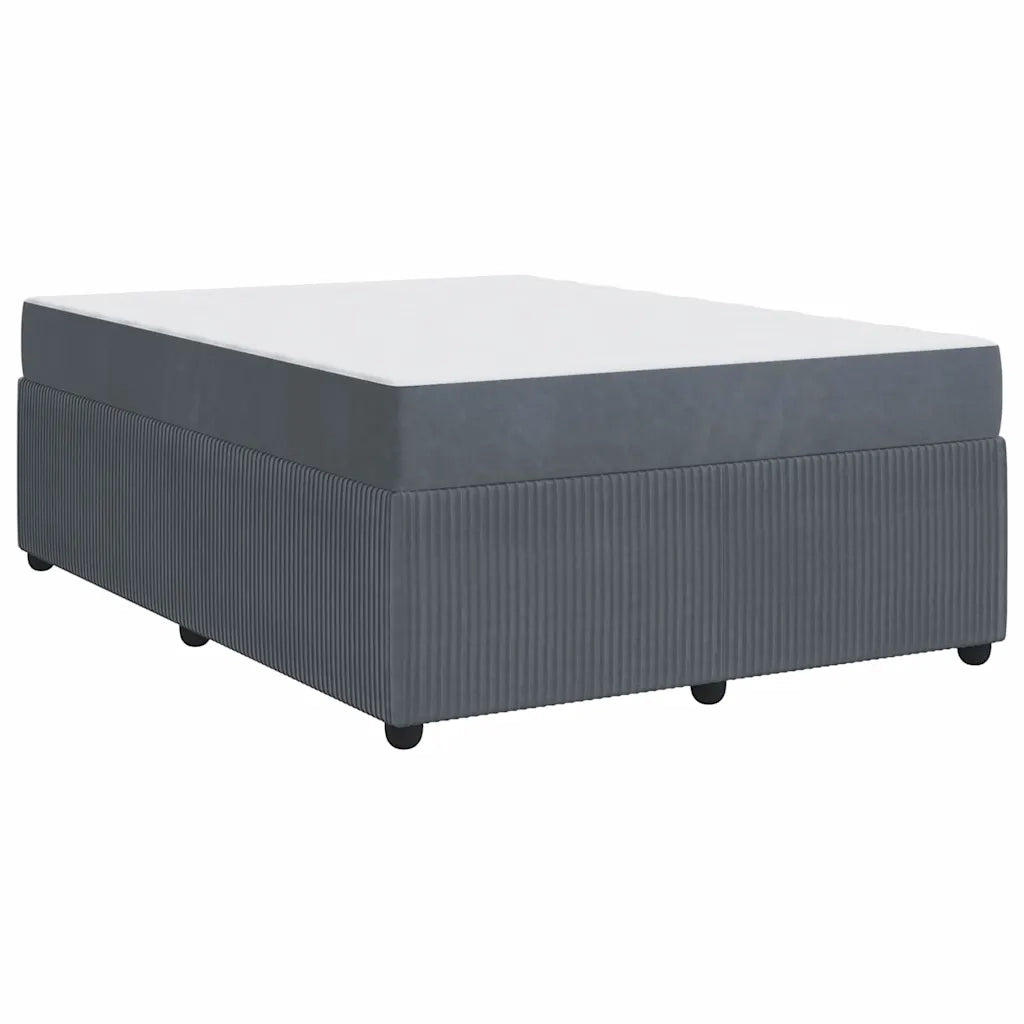 Struttura del letto Grigio scuro 140 x 200 cm Tessuto