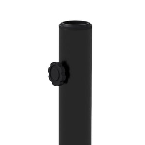 Base per Ombrellone 25kg per Pali da 38-48mm Ø54x46,5 cm in Cemento e Plastica Nero