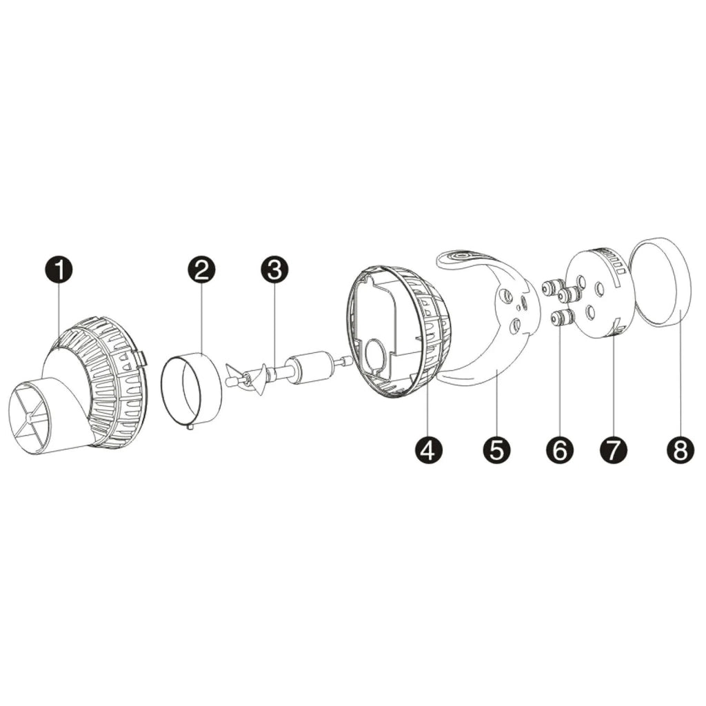 Pompa di flusso con supporto magnetico 10000l/h 16 watt 16_0002378
