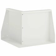 Muro di contenimento 50 x 50 x 50 cm Acciaio Bianco 8015187