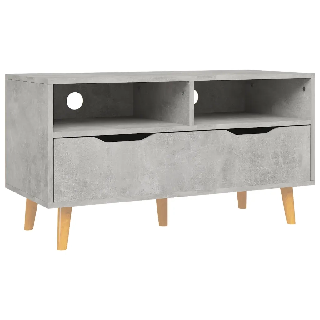 Mobile Porta TV Grigio Cemento 90x40x48,5 cm Legno Multistrato 326781