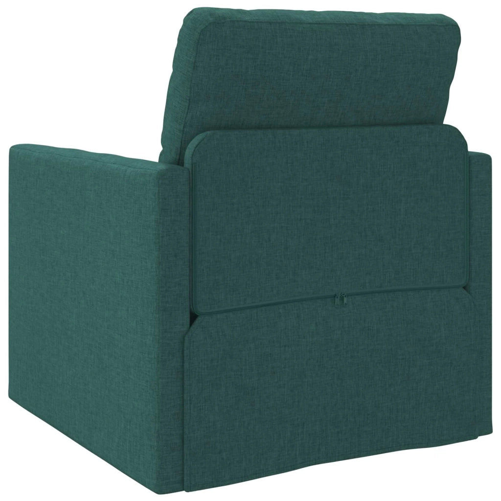 Divano letto | Sof¨¤ letto | Letto singolo Verde Scuro 74 x 77 x 81 cm Tessuto