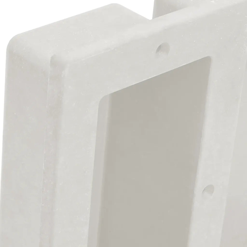 Nicchia da Doccia con 2 Scomparti Bianco Opaco 41x51x10 cm