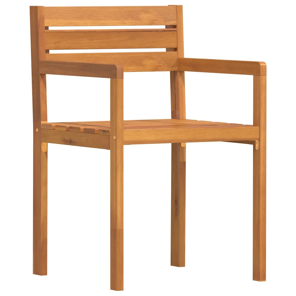 Sedie da Giardino 2 pz 50x53x80 cm Legno Massello di Acacia
