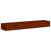vidaXL Fioriera Arrugginita 360x80x40 cm in Acciaio Corten