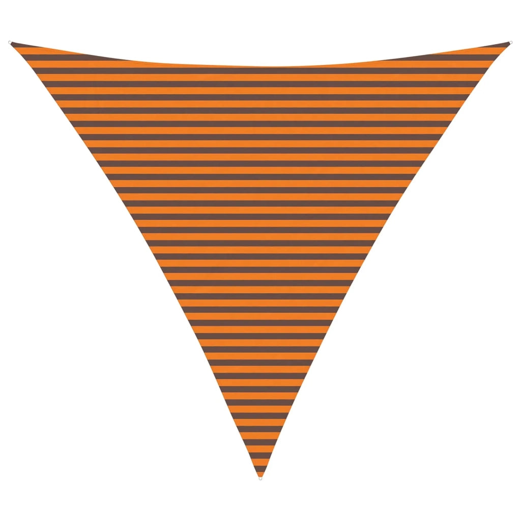 Vela Parasole | Telo Ombra | Vela da ombra solare Arancione e Marrone 6 x 6 x 6 m