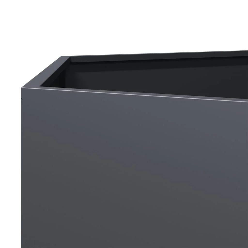 Fioriera/aiuola esagonale per piante fiori terrazza giardino 104 x 90 x 45 cm acciaio antracite 02_0038630