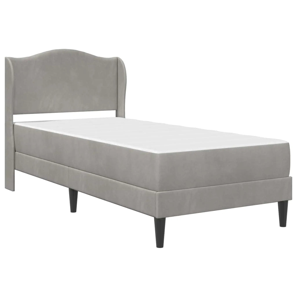Struttura del letto Grigio Chiaro 80 x 200 cm Velluto 3415166